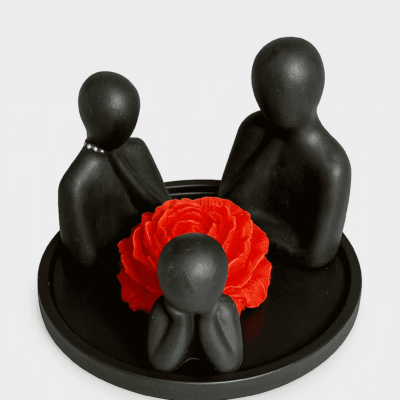 FAM-ROS-BLK FAMILY+ ROSE+PLATE