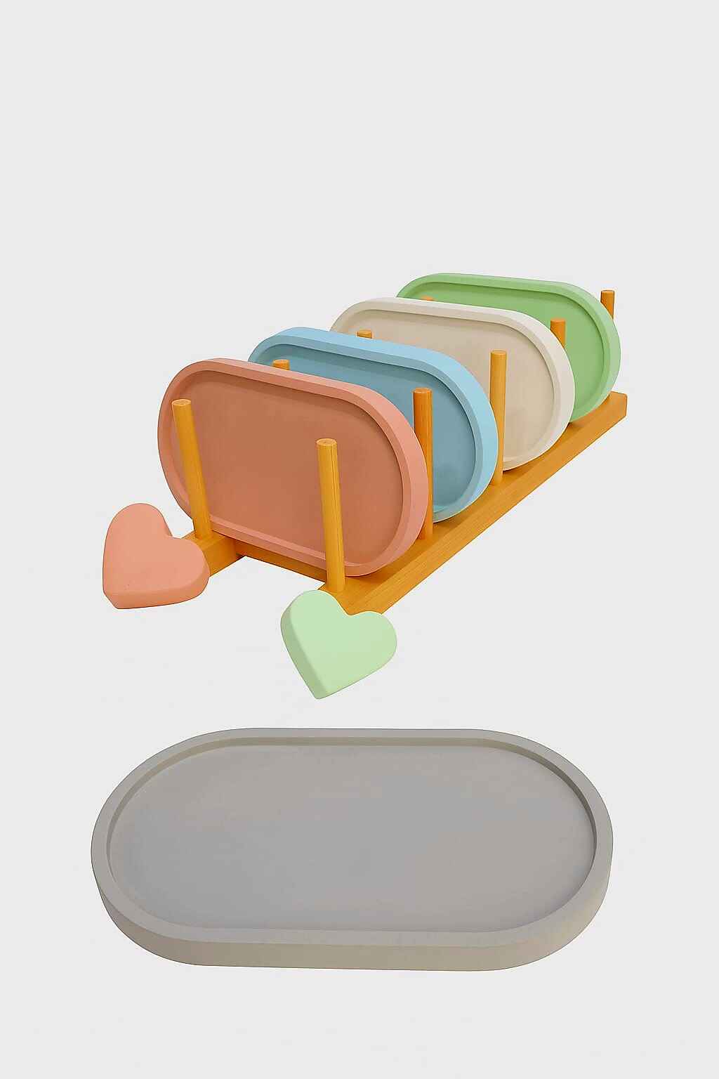 PLT-OVL-BRN LONG OVAL TRAY