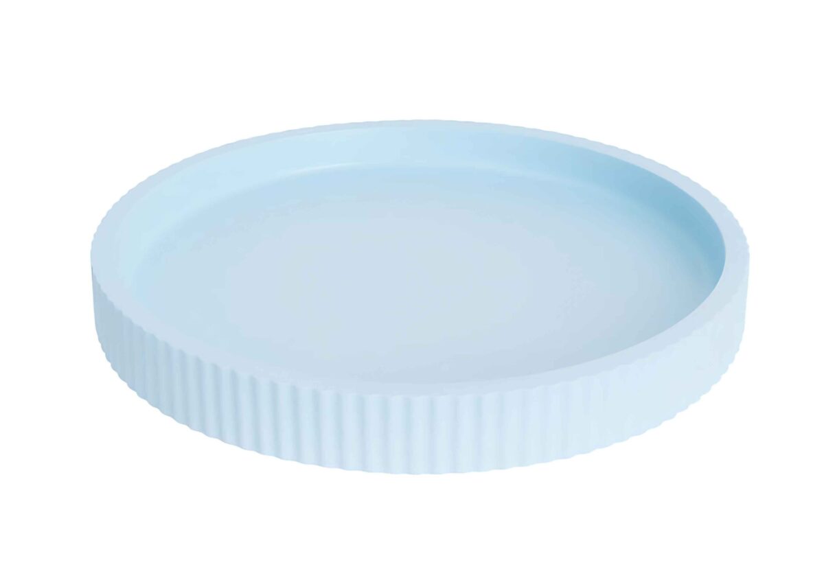 RIBBED ROUND PLATE L