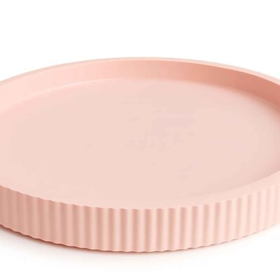 RIBBED ROUND PLATE L