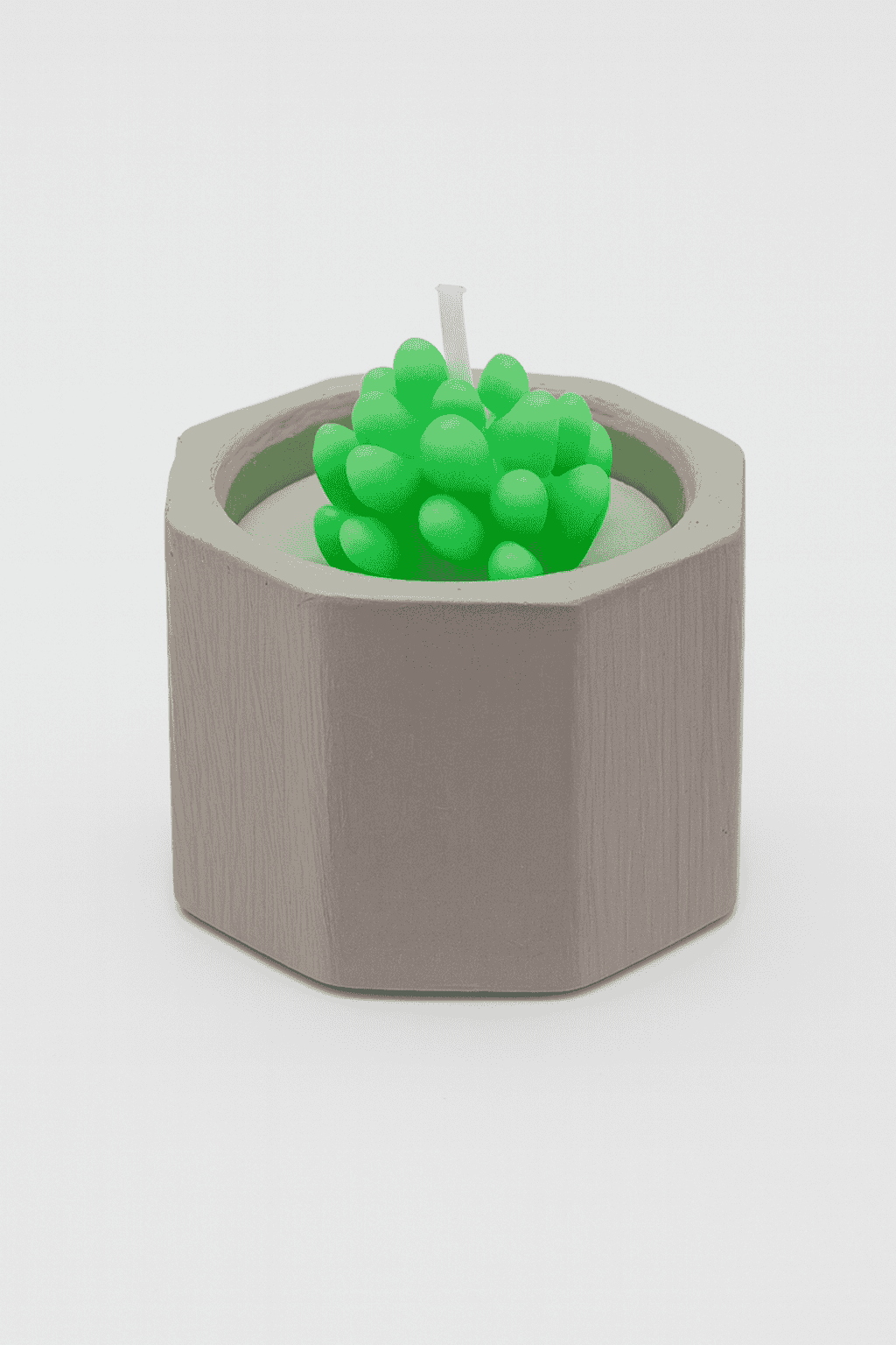 SUC-CDL-BRN SUCCULENT CANDLE POT