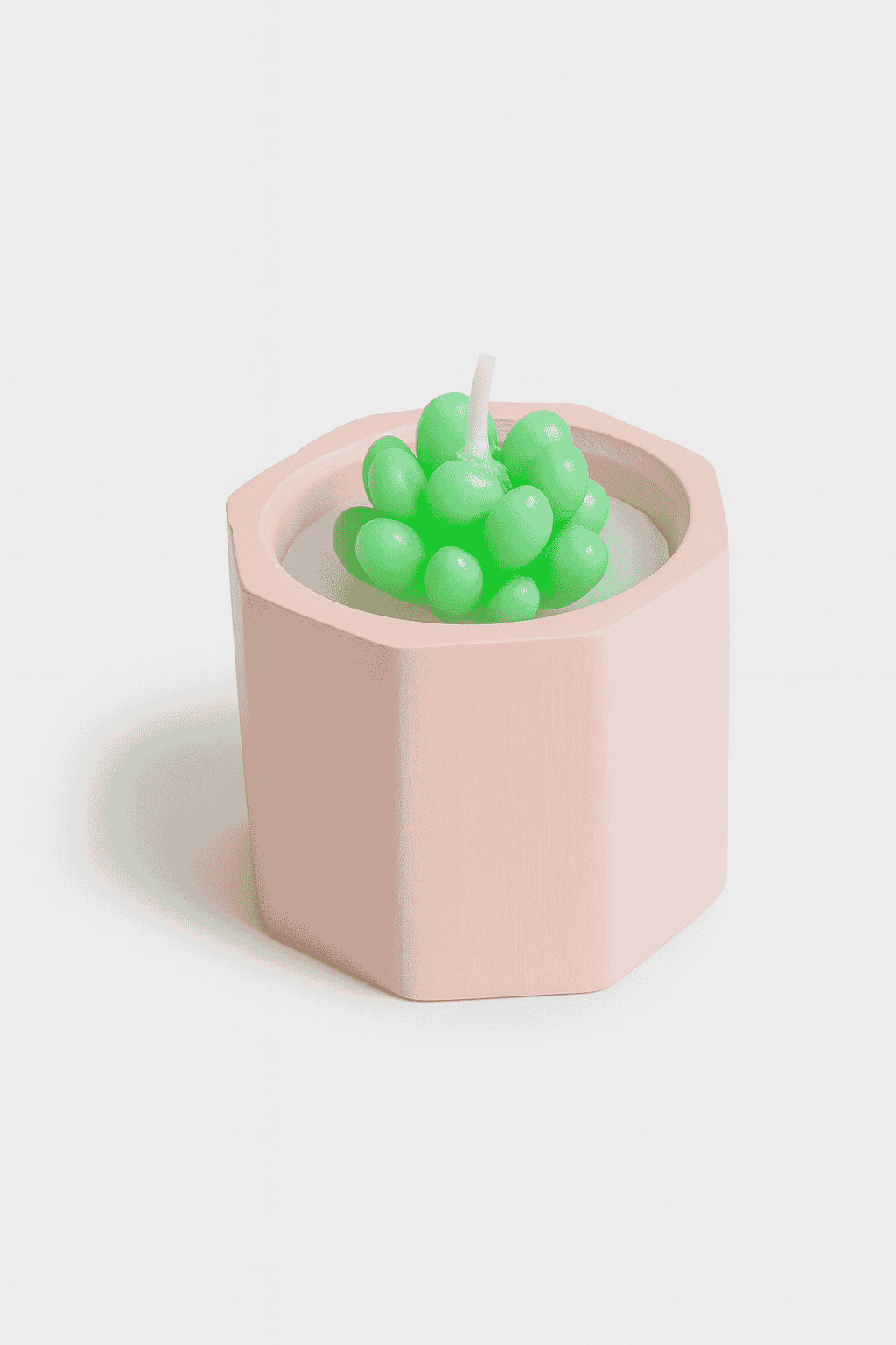 SUC-CDL-PNK SUCCULENT CANDLE POT